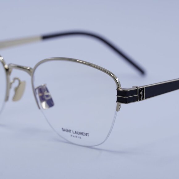 Saint Laurent SL M64 005 Eyeglasses Gold/Black 52mm Cat Eye Frame - Picture 5 of 11